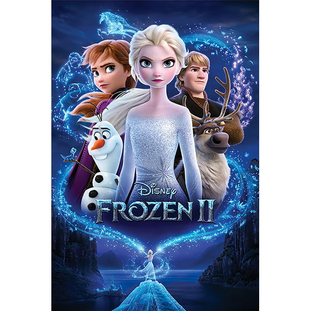 schermutseling Calligrapher Pigment Frozen 2 - Disney Movie Poster (Regular Style - Frozen II) (Size: 24" X  36") - Walmart.com