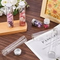 thumbnail image 4 of Clear Glass Bottles Bead Containers Screw Top Bead Storage Tubes with Aluminum Cap Column Silver 3x12cm Capacity: 80ml(2.71fl. oz) 16pcs, 4 of 8