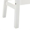thumbnail image 7 of Ktaxon Set of 2 Saddle Seat Bar Stools 24" Wood Dining Room Kitchen Pub Chair, White, 7 of 7