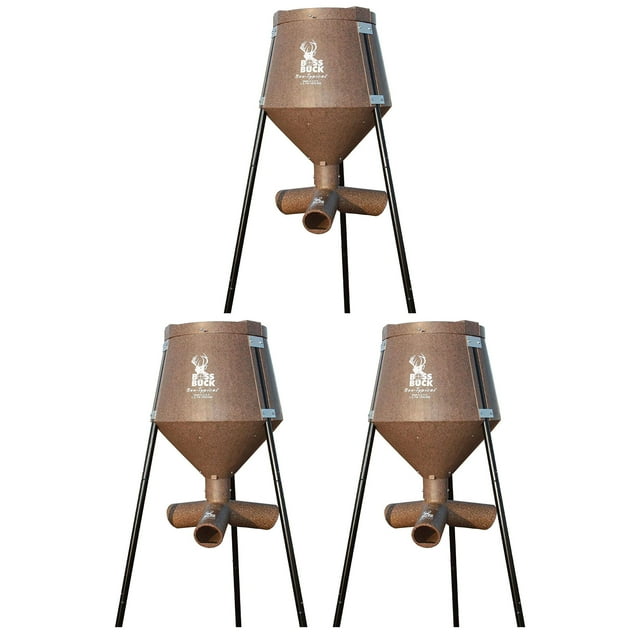Boss Buck Trépied Nourrisseur de Maïs et Protéines (3 Pack)
