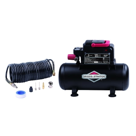 Briggs & Stratton 3 gallon air compressor with 8 piece accessory (Best Air Compressor For Blowing Out Sprinkler System)