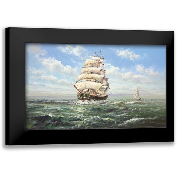 Glassl, Helmut 14x10 Black Modern Framed Museum Art Print Titled - Full Speed Ahead II