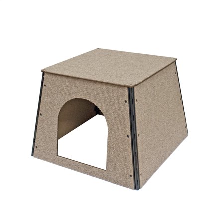 UPC: 0810117400767 | Happystack Model Small Dog House in Tan Indoor/Outdoor Carpet