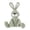 Green, variant on Apricot Lamb Navy Blue Corduroy Bunny Stuffed Animals for Kids 9.1 Inches