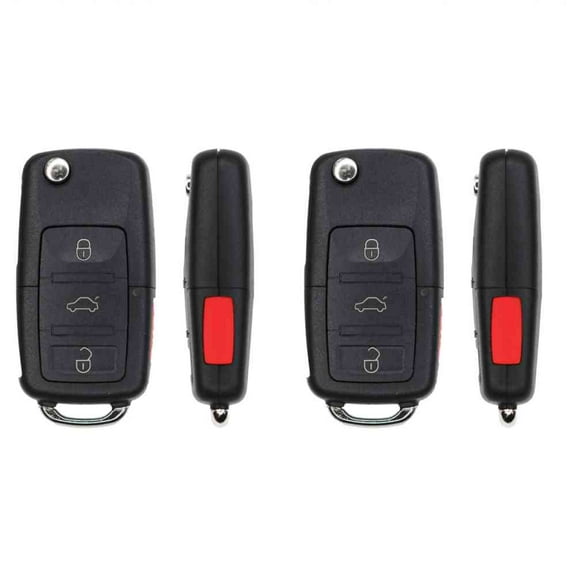 Replacement Flip Key Fob for Volkswagen Jetta 2009 FCC 1K0959753P NBG92596263 Part Number 1K0959753P NBG92596263 Pack of 2