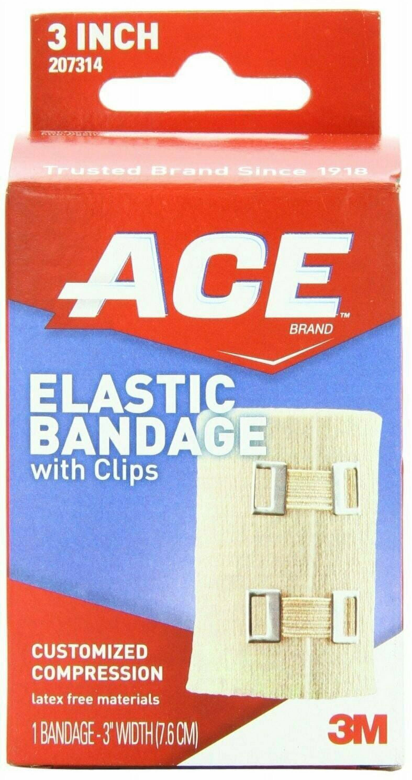 ACE Elastic Bandage w/ Clips Customize Compression & Odor Resistant, 5-Pack