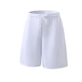 thumbnail image 3 of Qiyinn Mens Lounge Sweat Shorts, Casual Elastic Waist Gym Workout Shorts with Drawstring, 3 of 4