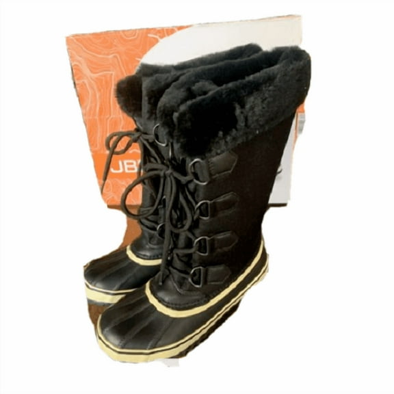 JBU Women's Snowy Tall Duck Boot Black NEW Size 7