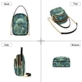 thumbnail image 3 of FORMRS Crossbody Bag for Women Quilted Travel Shoulder Cell Phone Purse with Chain Strap Handbag, Green Forest Pattern, 3 of 7