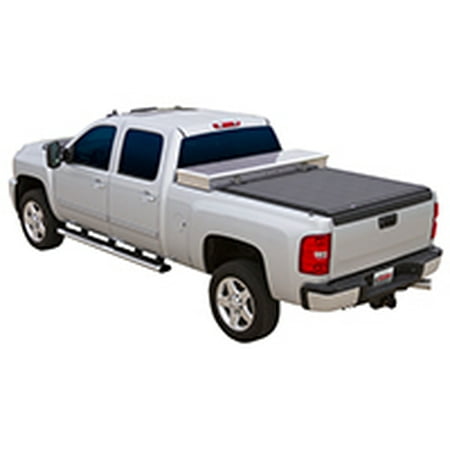 Aci Agricover Access Cover 61399 Tonneau Cover Toolbox R Soft Roll Up Velcro Works With 19 21 Inch Over The Rail Tool Boxes Lockable Using Tailgate Handle Lock Black Vinyl Walmart Canada