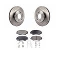 thumbnail image 1 of Front Disc Brake Rotors And Semi-Metallic Pads Kit For 2013 Honda Civic DX HF, 1 of 2