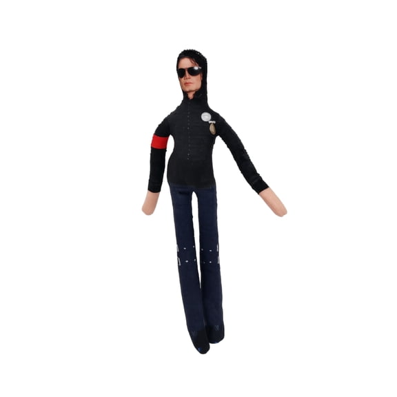 Poseable MJ Plush Figure 11 Inch Bendable Pop Legend Stuffed Doll, Collectible Novelty Gift for Adult Fans