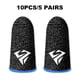 thumbnail image 5 of Methold 5 pares de guantes de pantalla táctil sensible para juegos móviles, fundas ultrafinas portátiles antihuellas, tipo azul 2 Type2 NO2, 5 of 6