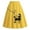 06-Yellow1715, variant on XIAONU Womens Poodle Print Skirt High Waist Vintage Swing A Line Midi Skirt