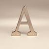 Bakery Crafts Monogram A Wedding Topper, 1ct