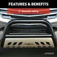 thumbnail image 3 of ARIES B35-4013 3-Inch Black Steel Bull Bar, No-Drill, Select Chevrolet Silverado, GMC Sierra 2500, 3500 HD, 3 of 5