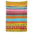 thumbnail image 3 of Ambesonne Colorful Tablecloth Rectangular Table Cover, Stripes with Hearts, 52"x70", Multicolor, 3 of 4