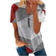 thumbnail image 1 of Blusa de manga corta con cuello en V, informal, cómoda y elegante para mujer OAVQHLG3B Store  lin121212, 1 of 5
