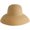 Khaki, variant on Straw Beach Hat Women Wide Brim UV Protection Lid Shape Sun Hat