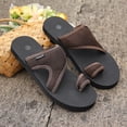 thumbnail image 5 of Slippers for Women,Beach Sandals Open Toe Flat Sole Casual Comfortable Women's Beach Sandals for Summer Wear,Womens Slippers,Coffee,8, 5 of 7