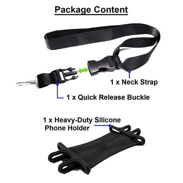 Accessoryhappy Ah Universal Heavy Duty Cell Phone Carrying Lanyard Leash Neck Strap Tether Holde - Smart Cell Phone Credit Card Holder Case for iPhone