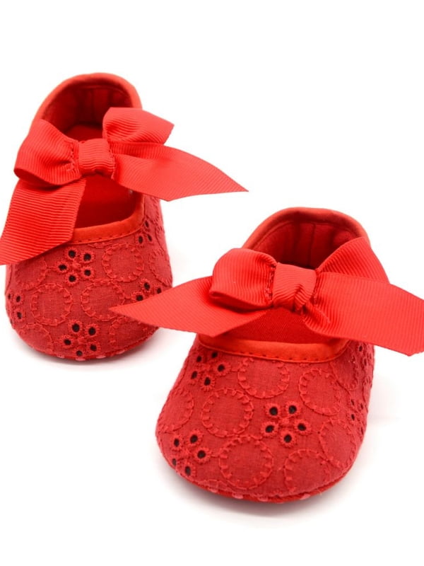 Baby Girl Infant Toddlers Soft Crib Shoes Ribbon Prewalkers Cack Free Shipping