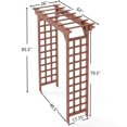 thumbnail image 3 of CQSXDA Wooden Arbor Wedding Arch with Rustic Finish, Trellis for Climbing Plants, 3 of 7