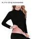 thumbnail image 5 of Guardurnaity Camisa térmica, ropa de abrigo, ropa interior de invierno, manga larga, cuello medio-alto, lana polar, al tacto, accesorio DIY, lencería Ropa interior Negro SG Guardurnaity AP013715-01, 5 of 6