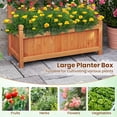 thumbnail image 3 of MAT EXPERT Raised Garden Bed with Trellis, Lattice Panel with Hanging Roof, Drainage Hole, Planter Box for Flower, Vine, Elevated Outdoor Planter for Garden, 3 of 16