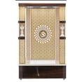 thumbnail image 3 of Wooden Temple For Home / Puja Mandir For Office / Customized Designer Temple With LED Lights / Wall Hanging Cabinet Mandir / Pooja Mandap, 3 of 6