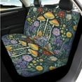 thumbnail image 3 of Uorisanigo Mushroom Flower 14 Pack Automobile Seat Cover Sets Soft Elastic Car Steering Wheel Cover and Cars Headrest Cover Center Console Cover and Seat Belt Pads Cars for Most Car SUV, 3 of 6