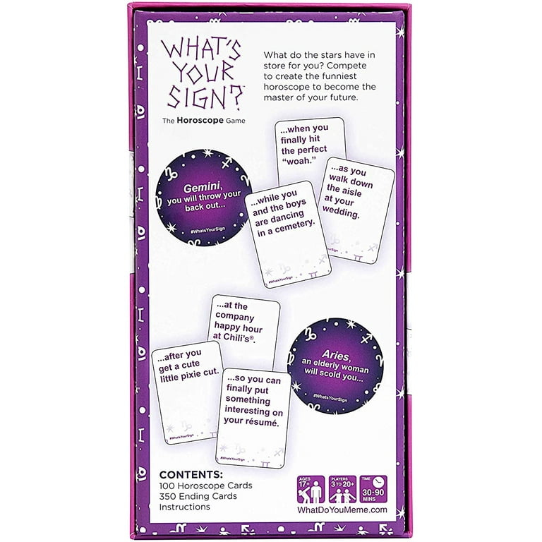 What's Your Sign? the Horoscope Adult Party Game for Astrology Lovers by  What Do You Meme? – Card Game
