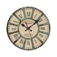 thumbnail image 2 of Xihbxyly Reloj de Pared de Madera, Diseño de Estilo Europeo, Movimiento de Cuarzo Silencioso, Sin Tictac, Manecillas Metálicas Grandes, Fácil de Leer, Decoración para Sala de Estar, Oficina, Dormitor, 2 of 4