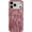 Pink, variant on Pleated Water Ripple Chrome Wave Pattern Soft Compatible with iPhone Case (Silver,iPhone 17)