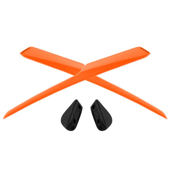 Vonxyz Orange Replacement Earsocks Nosepieces Rubber Kits for Oakley Valve New 2014 OO9236 Sunglasses