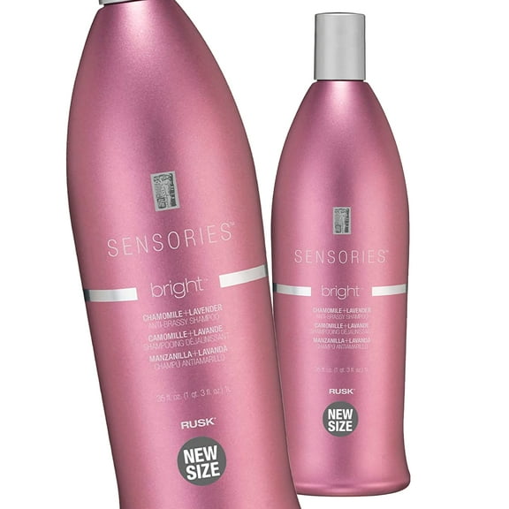 Rusk Sensories Bright Anti Brassy Shampoo 35 oz - Pack of 2