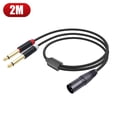 thumbnail image 2 of Cable divisor en Y Dual de 1/4 pulgadas a XLR de 1/2/3 metros para mezclador de micrófono, 2 of 7