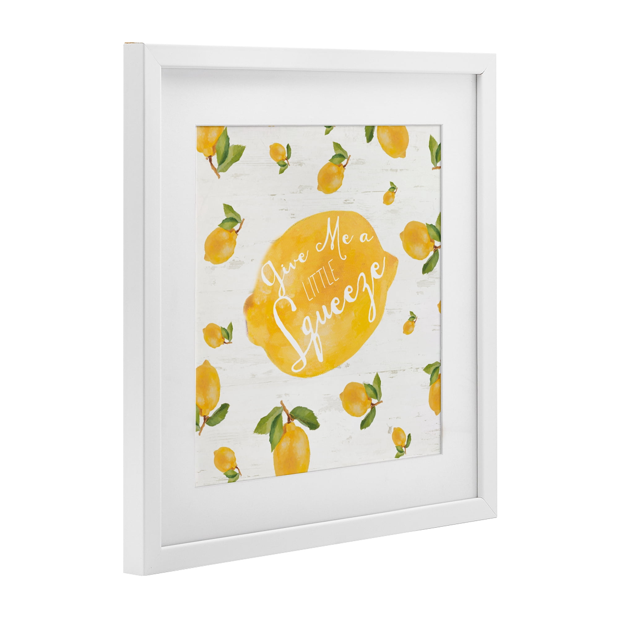Stupell Industries Give Me A Squeeze White Framed Print Under Glass, design by Lanie Loreth