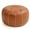 Brown (No Stuffing), variant on Unstuffed Moroccan Storage Pouf Foot Stool Ottoman Seat, No Filler Included, Handmade Faux Leather Bean Bag Floor Chair Foot Rest for Living Room, Bedroom or Balcony, Brown