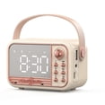 thumbnail image 1 of Alarm Clock Bluetooth 5.0 Speaker Support TF Card U Disk AUX 3D Sound Balance Diffusion Type Alarm Clock Speaker B, 1 of 5