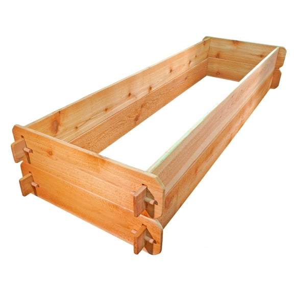Garden Bed Raised Planter Vegetable Kit Cedar Outdoor Flower