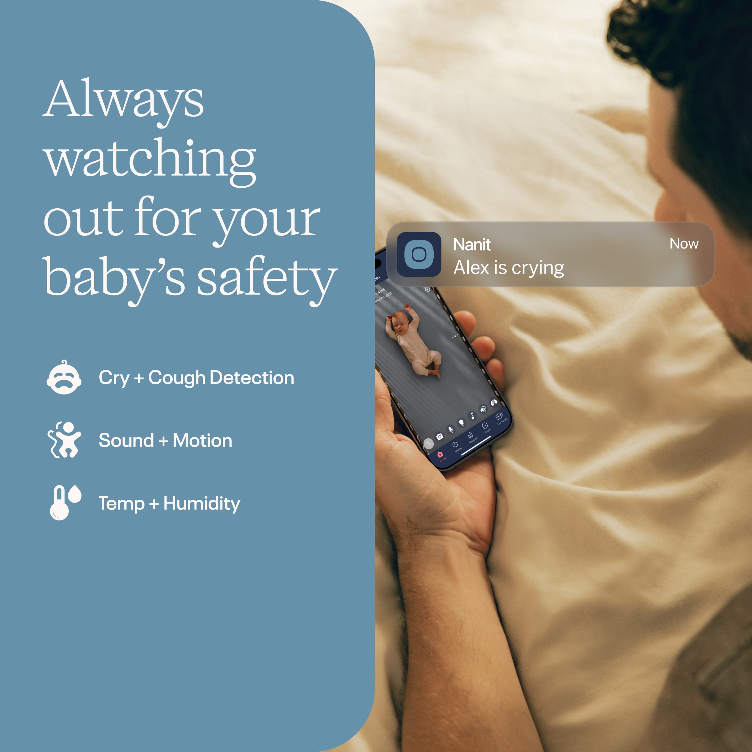 Nanit Essential Smart Baby Video Monitor (Walmart Exclusive)