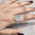 thumbnail image 6 of Natural Aquamarine Ring, Rough Aquamarine Gemstone Ring, March Birthstone, Hammered, 925 Sterling Silver, Womens Ring, Christmas, Thanksgiving, Handmade, Statement Jewelry, Raw Gemstone Jewelry, 6 of 6