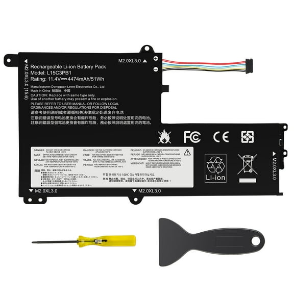 L15C3PB1 Laptop Battery Replacement for Lenovo Ideapad 330S 330S-14IKB 330S-14AST 330S-15ARR 330S-15AST 330S-15IKB GTX1050 Series Notebook 5B10W67358 5B10Q39206 L15L3PB0 L15M3PB0