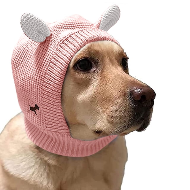 Xihbxyly Orejeras para Perros, Protección Acústica En Invierno, Alivio Del Estrés y La Ansiedad, Tejido de Punto Suave, Ajuste Cómodo, Perfectas para El Aseo, Aptas para Perros Grandes, Tamaño 36 X 2