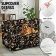 thumbnail image 5 of COEQINE Recliner Cover 8 Pieces Fitted Recliner Chair Cover Soft 3 Seater Reclining Sofa Slipcover with Storage Pocket and Elatic Straps for Dogs, Cats, Kids, Mushroom Floral Fern Leaf, 5 of 8