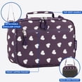 thumbnail image 6 of J World Girls Cody Lunch Bag with Shoulder Strap, Purple Heart, 6 of 7