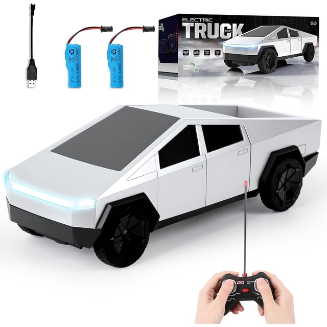 Camión de Juguete para Niños, Coche de Juguete con Mando, Camión de Control Remoto con con Luces y Sonidos, Camione de Juguete de Metal Fundido a Troquel, Regalo Ideal para Niños y Niñas