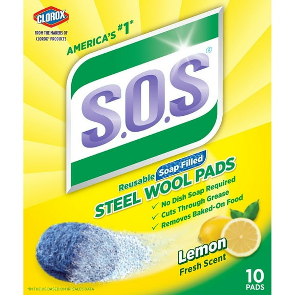 Clorox/Home Cleaning 98034 Lemon S.O.S Pads