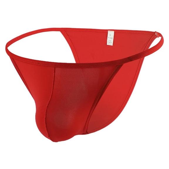 Men's Underwear Briefs Breathable Comfort Fit Underwear for Daily Wear Seamless-Feel Men’s Undergarments Red L